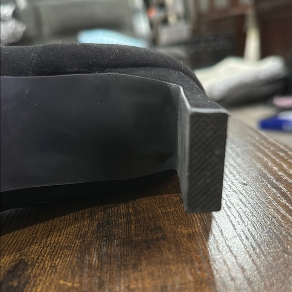 Elegant Black Suede Ankle Boots JustFab - Lilliana Heeled Bootie EUC - Picture 10 of 10